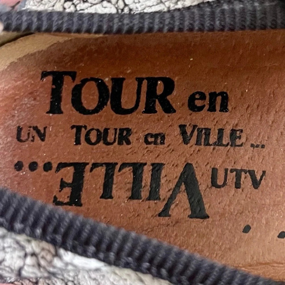 Un Tour En Ville| Black & White Mary Jane Velcro Strap Flats Size EUR38/  US7.5 - Picture 6 of 7